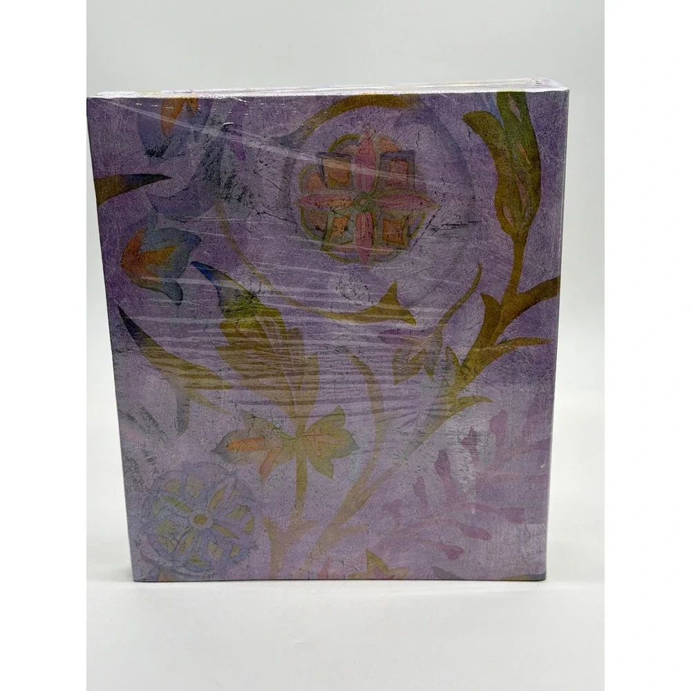 Pioneer Photo Album Purple Floral 100 Magnetic Pages 3-Ring Binder LM-100D New